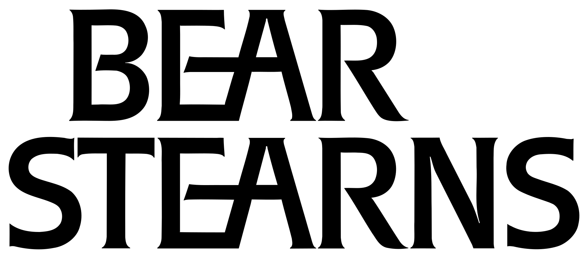 The Bear Stearns corporate logo; the investment bank failed in March 2008.
