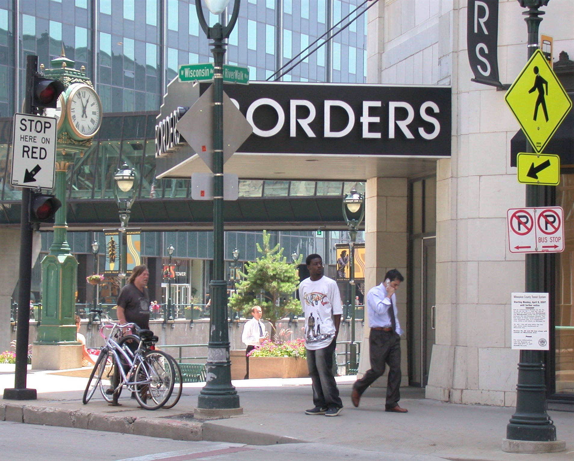 A former Borders bookstore in downtown Milwaukee, before the chain's 2011 liquidation.