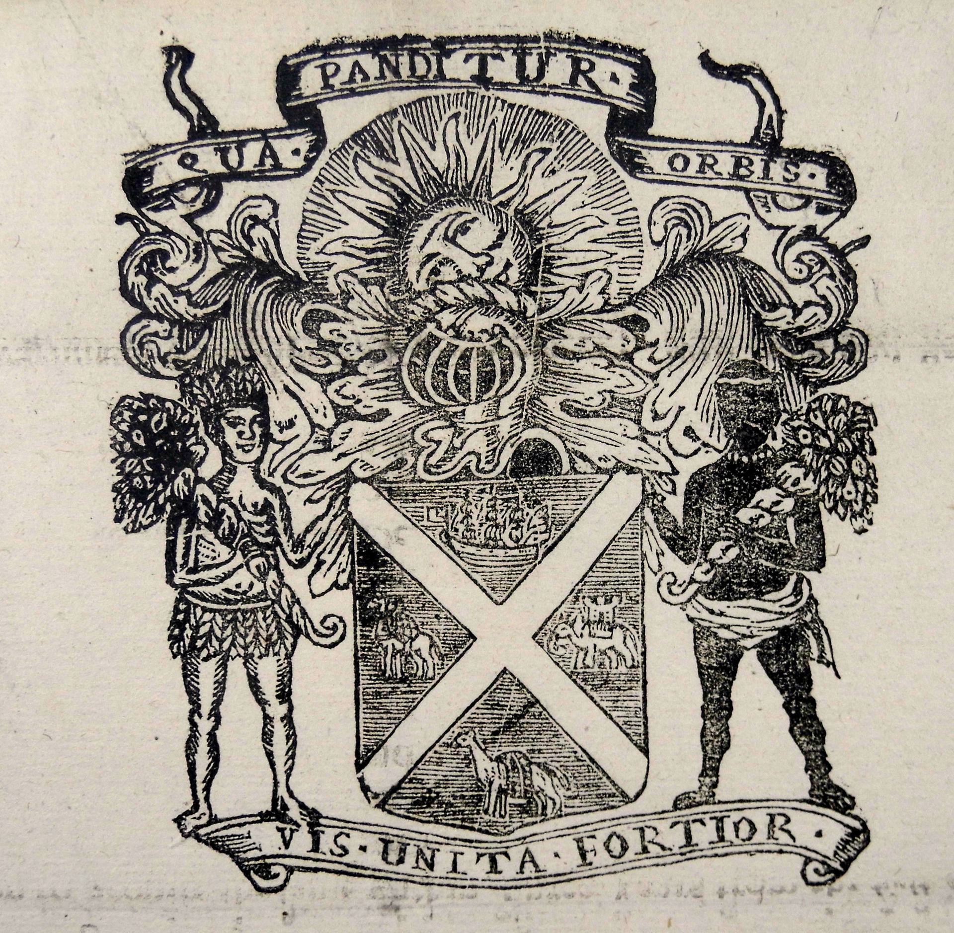 Coat of arms of the Company of Scotland Trading to Africa and the Indies (1698)