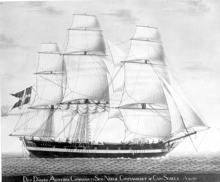 The Danish Asiatic Company's East Indiaman ship Norge