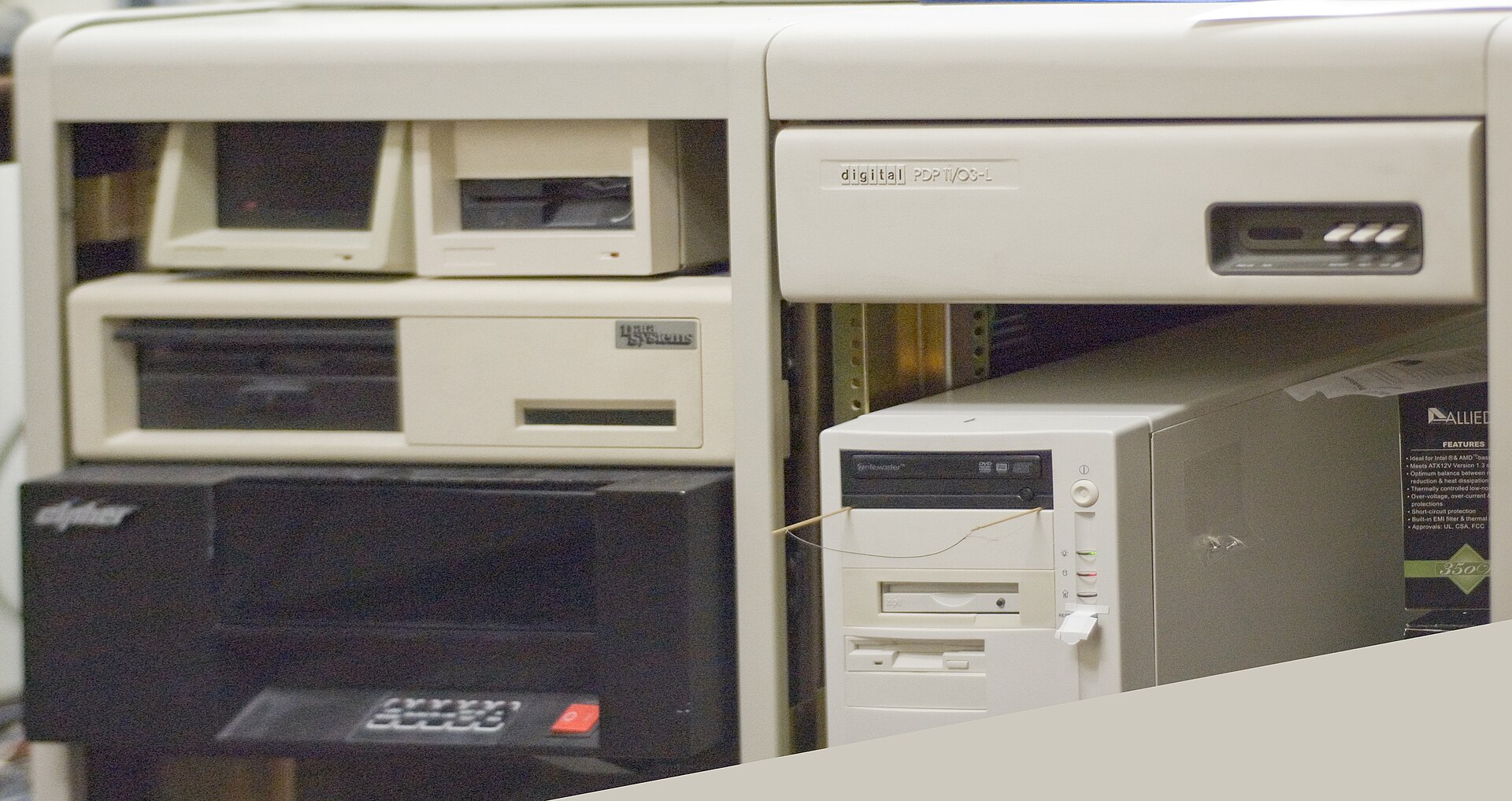 A Digital Equipment Corporation PDP-11 minicomputer
