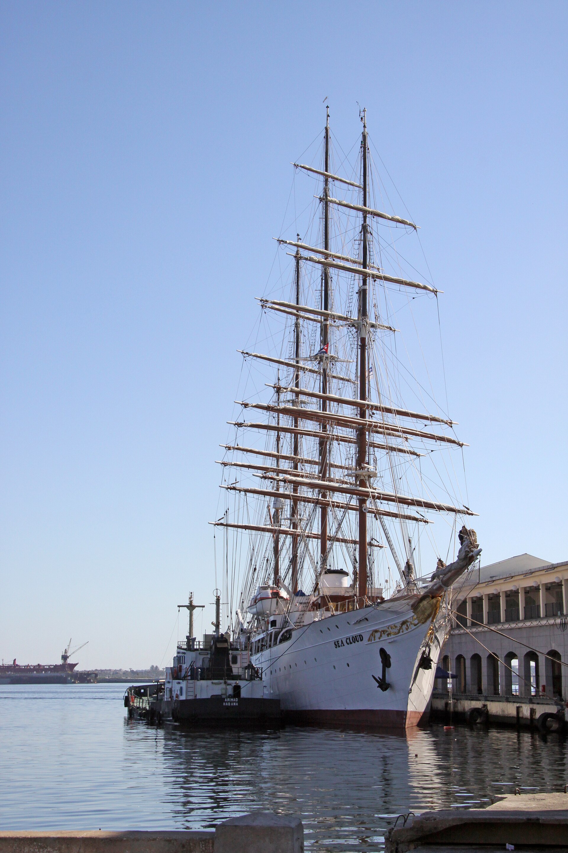 Sea Cloud, the four-masted tall ship commissioned by financier E.F. Hutton in 1931