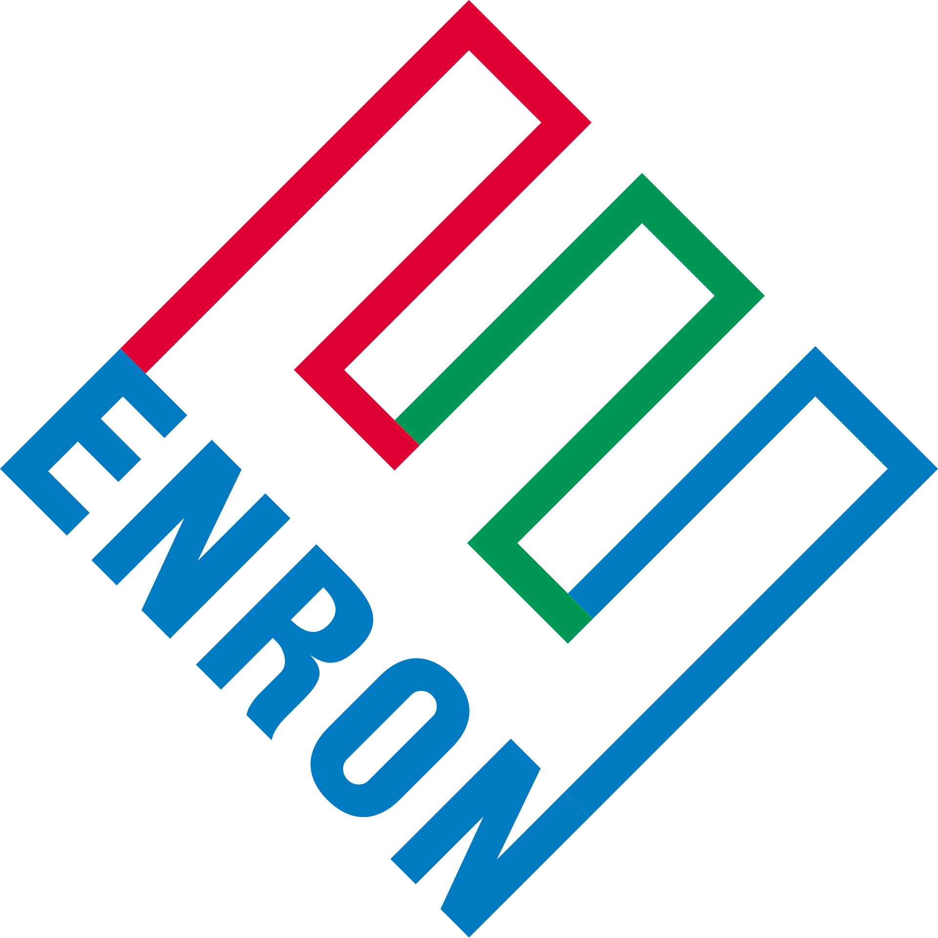 The Enron logo, designed by Paul Rand