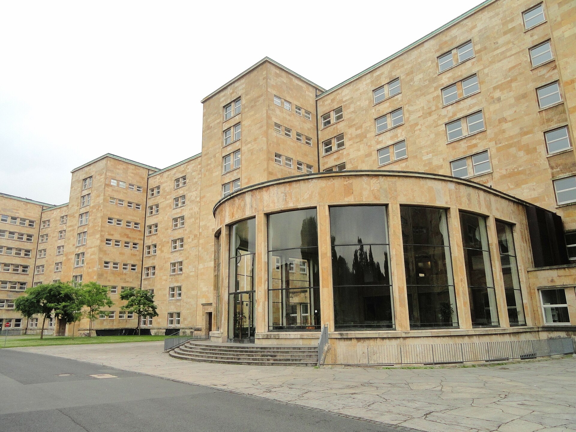 The IG Farben Building (the Poelzig Building), the company's Frankfurt headquarters, now part of Goethe University