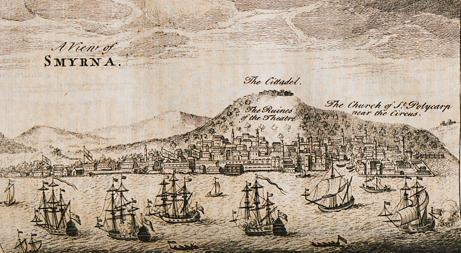 A period view of Smyrna, a principal Levant Company trading port, 1752