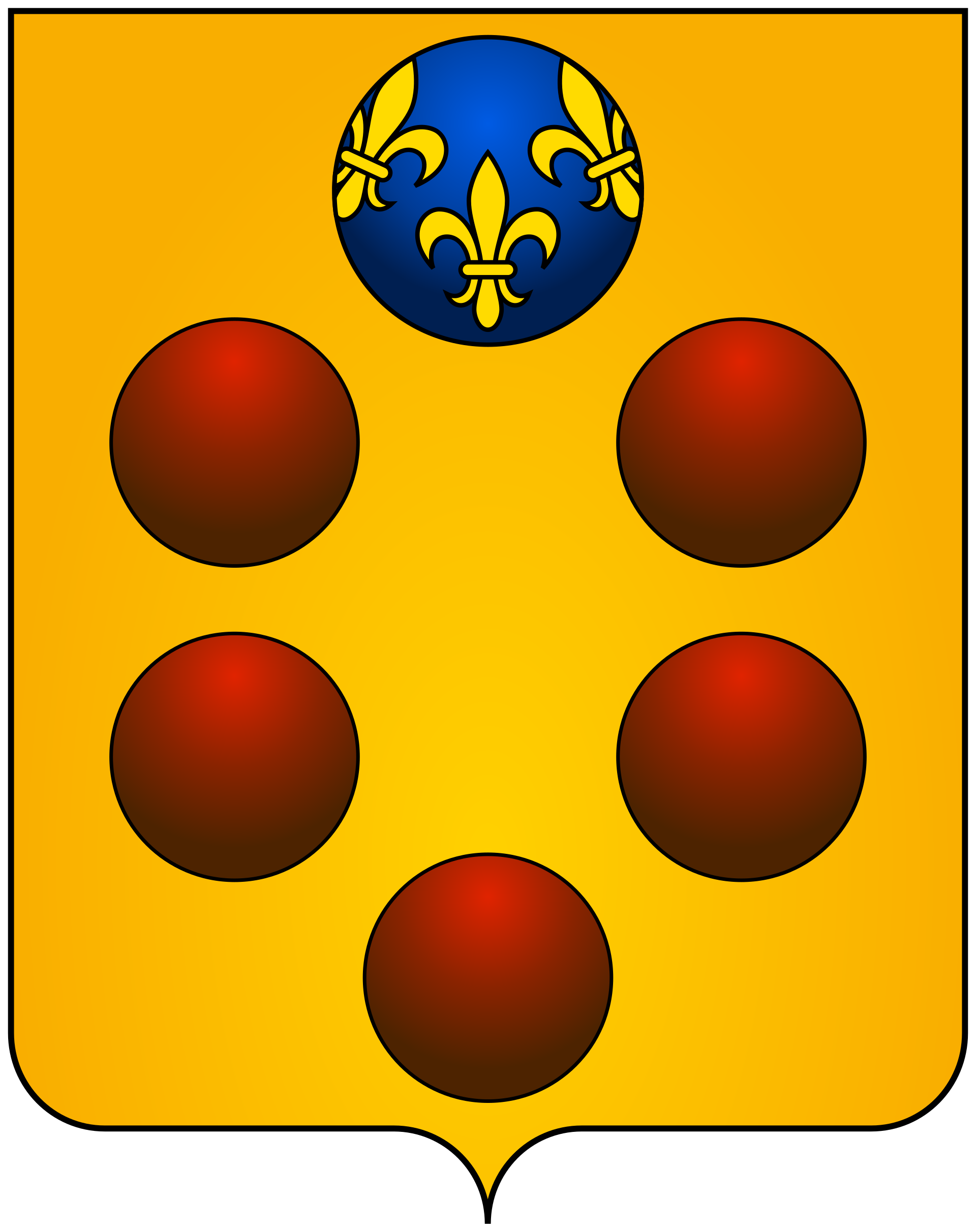 The coat of arms of the House of Medici