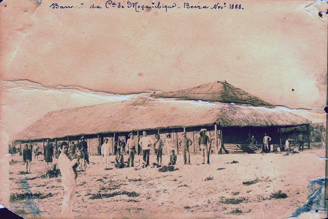 Barracão (depot building) of the Companhia de Moçambique in Beira, November 1888