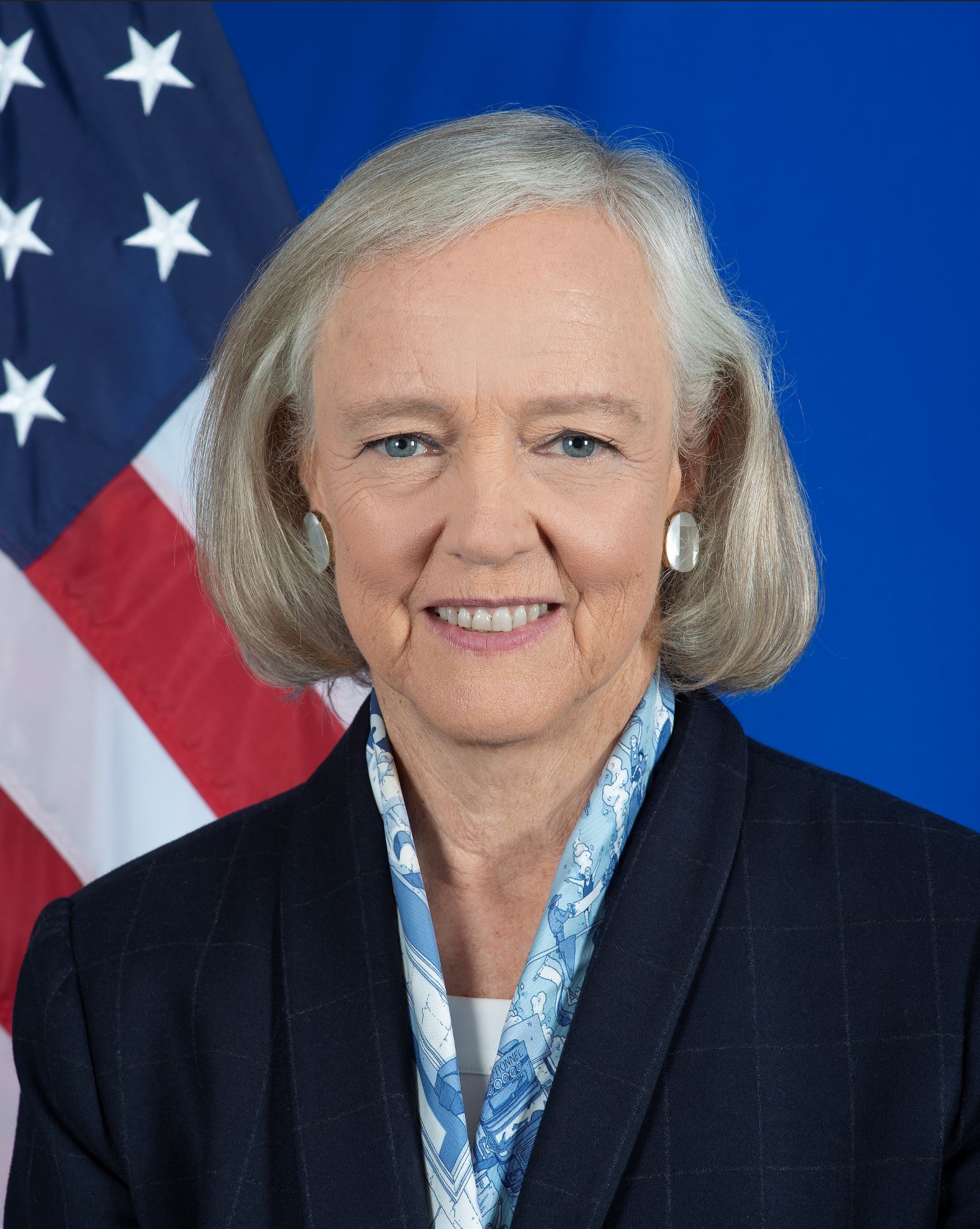 Meg Whitman, Quibi co-founder and CEO, official portrait as U.S. Ambassador