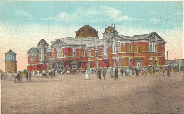 South Manchuria Railway station building at Mukden (Shenyang), Manchuria, c. 1910s–1920s