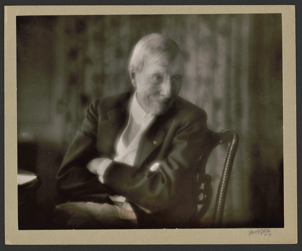 Portrait photograph of John D. Rockefeller, founder of Standard Oil, 1918