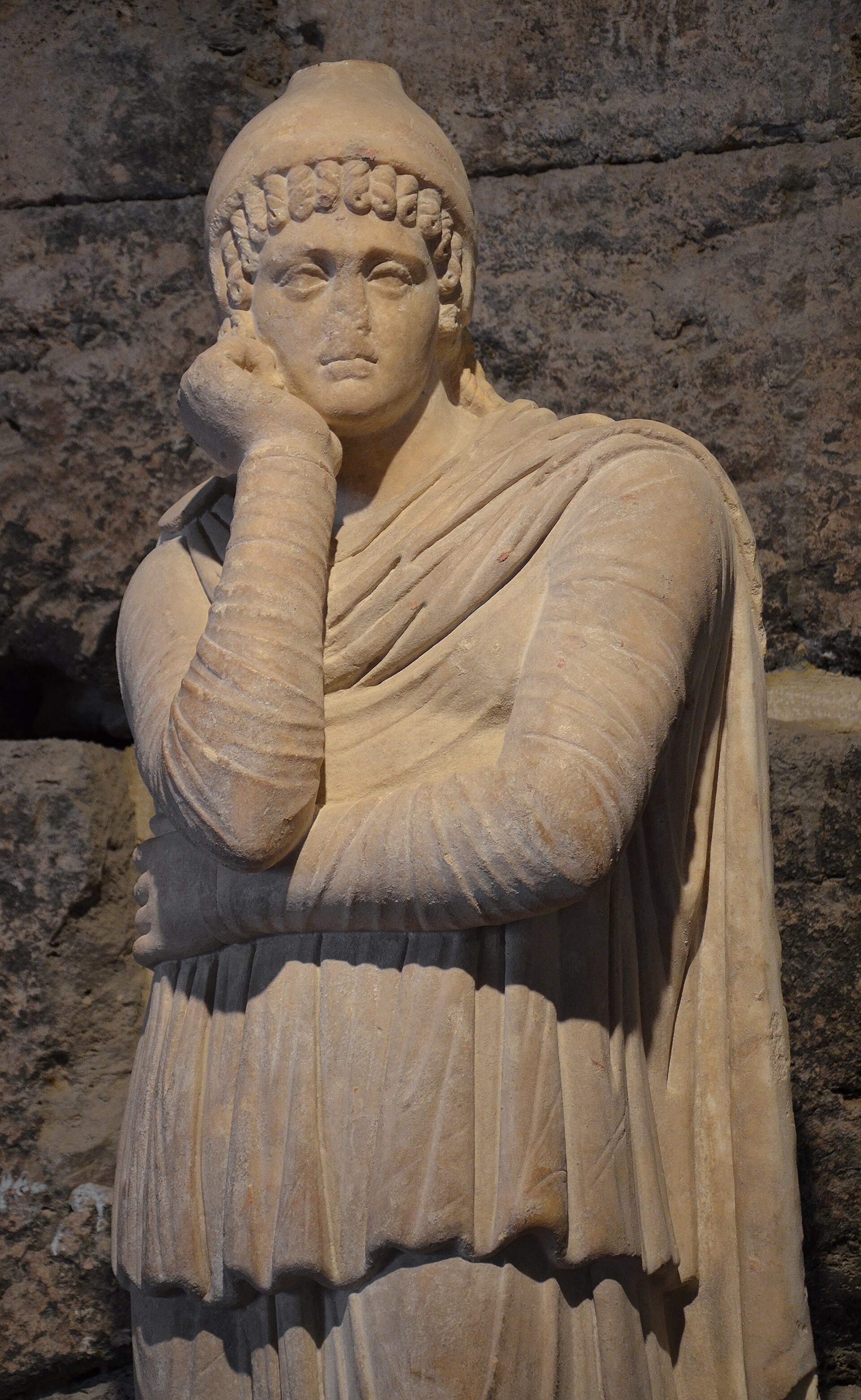 Marble statue of Attis, the consort of Cybele, in Phrygian dress, 2nd century CE, from Hierapolis