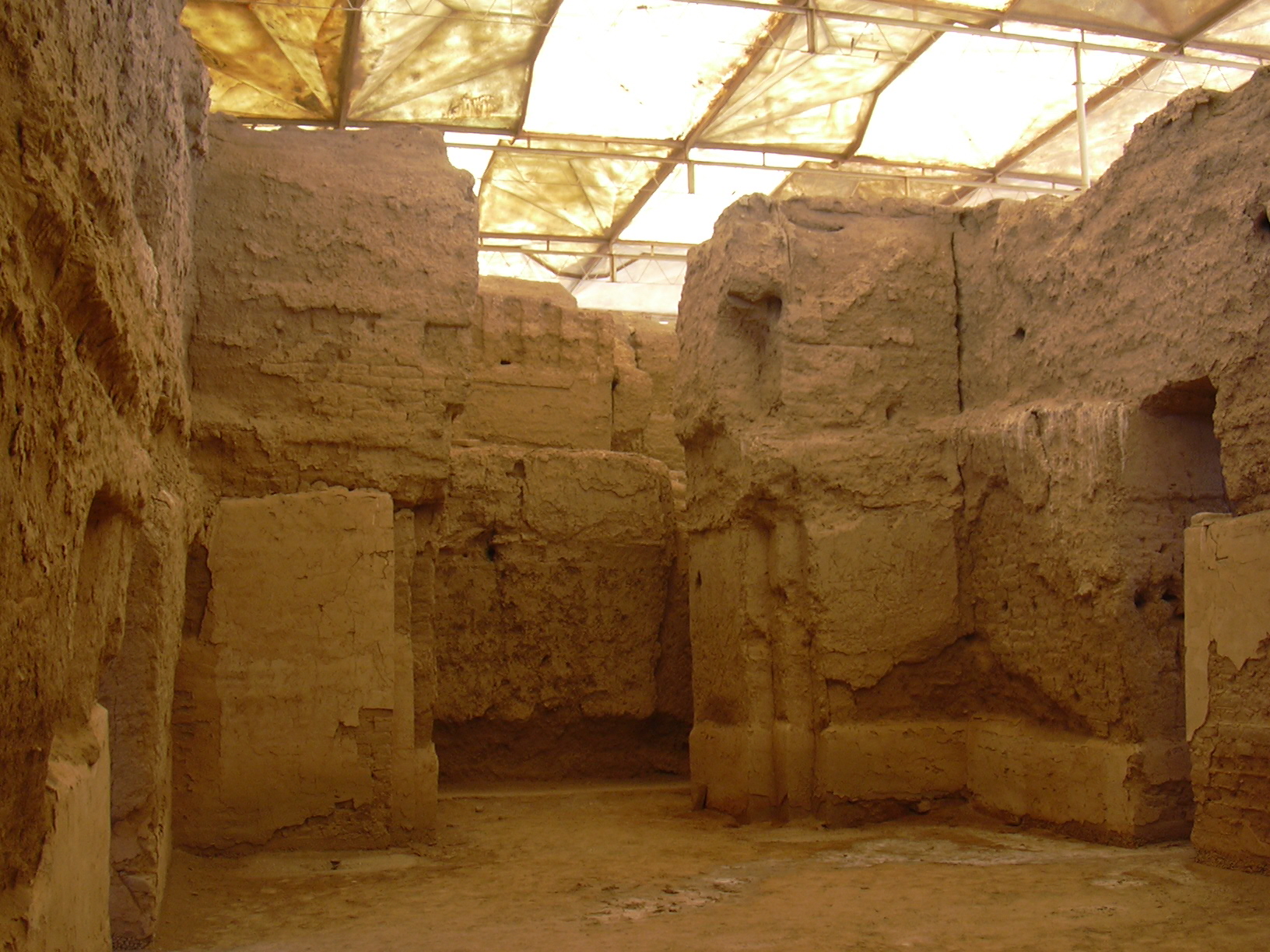 Ruins of the Palace of Zimri-Lim at Mari (Tell Hariri), Syria, cult center of the grain god Dagan, 18th c. BCE