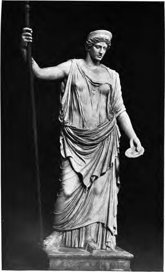 The Barberini Hera, a Roman marble copy of a Greek cult statue, Vatican Museums