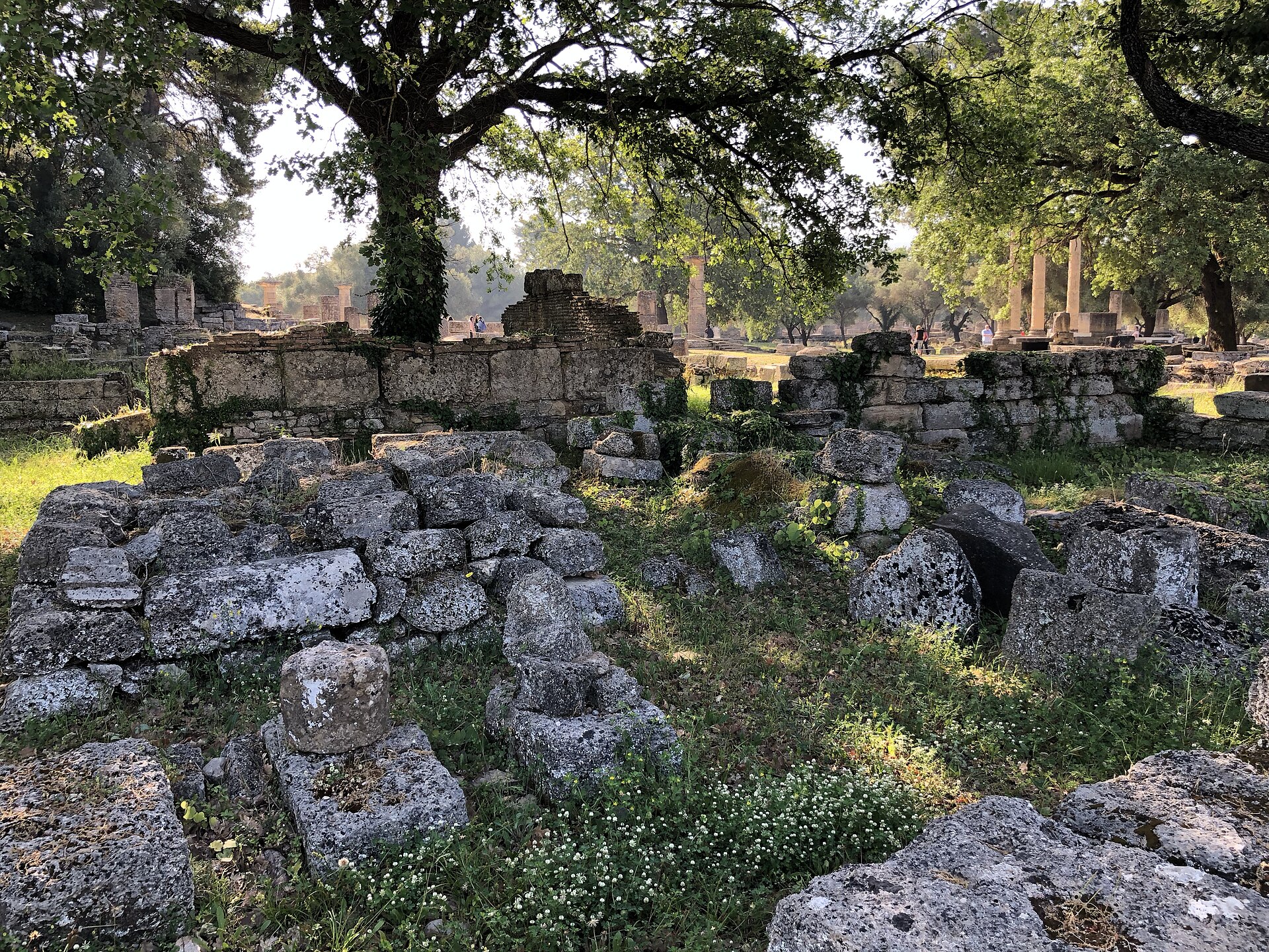 The Prytaneion of ancient Olympia, seat of the city's communal hearth of Hestia where a flame was kept perpetually burning