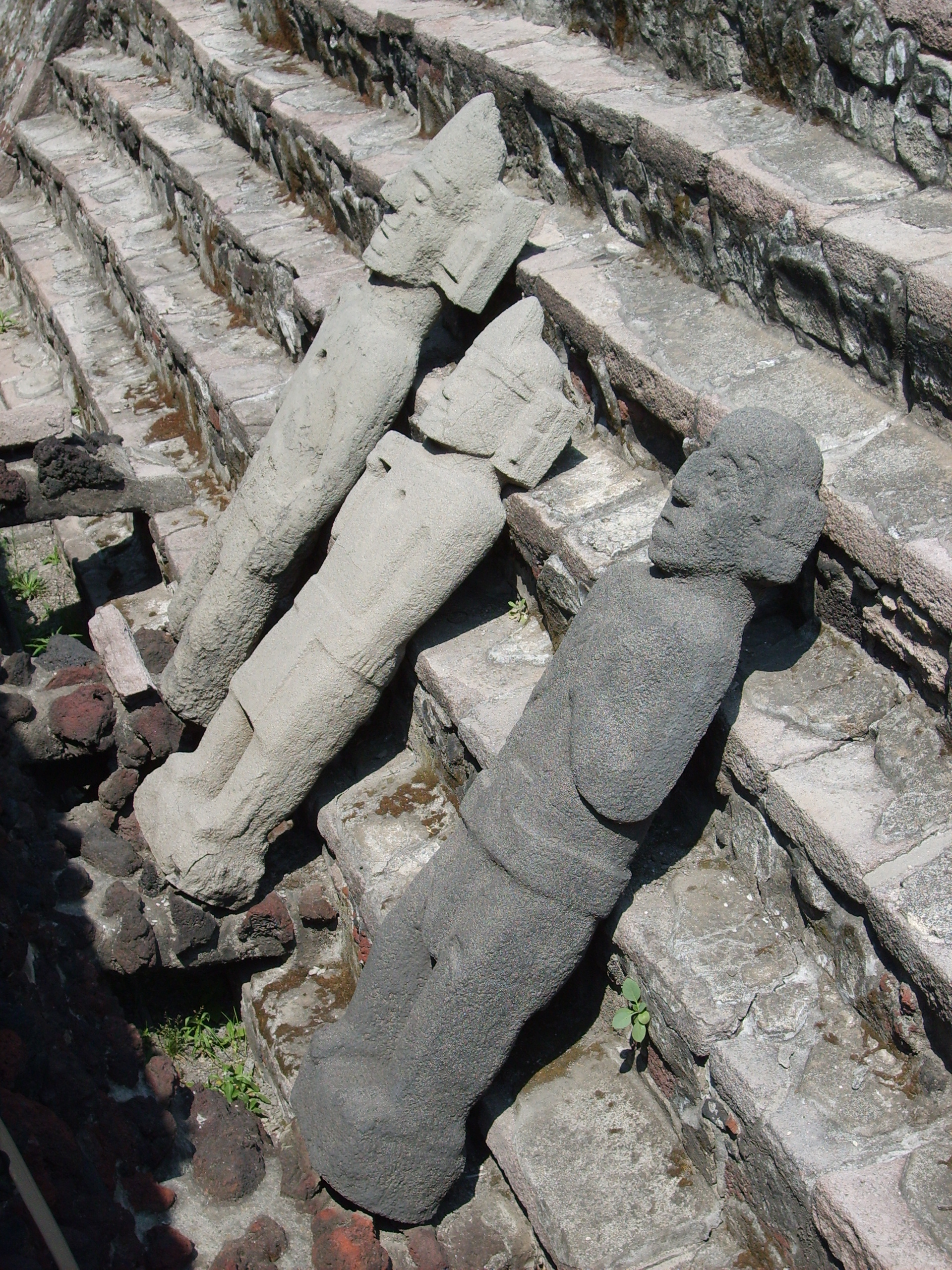 Ruins of the Templo Mayor of Tenochtitlan in Mexico City, the temple of Huitzilopochtli