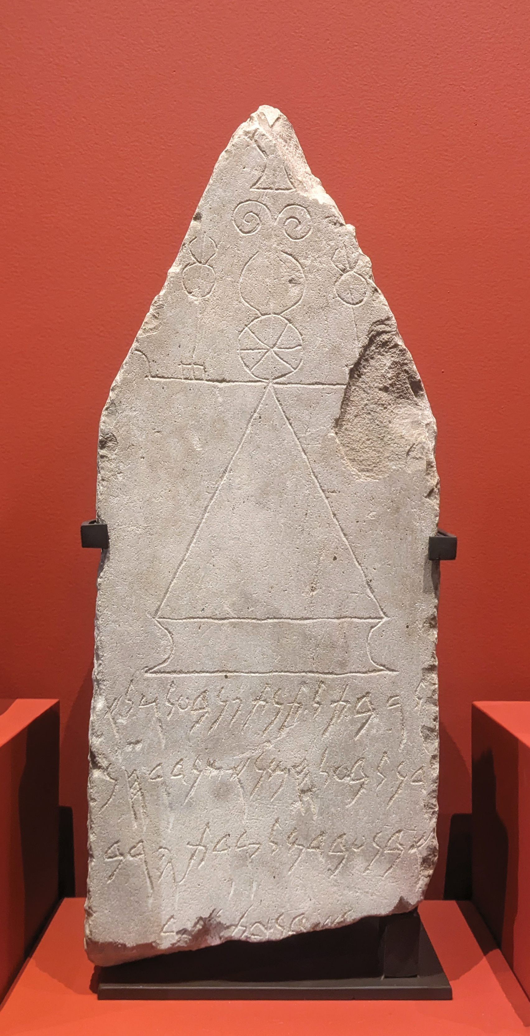 Carthaginian stele decorated with the sign of Tanit, Louvre Near Eastern antiquities