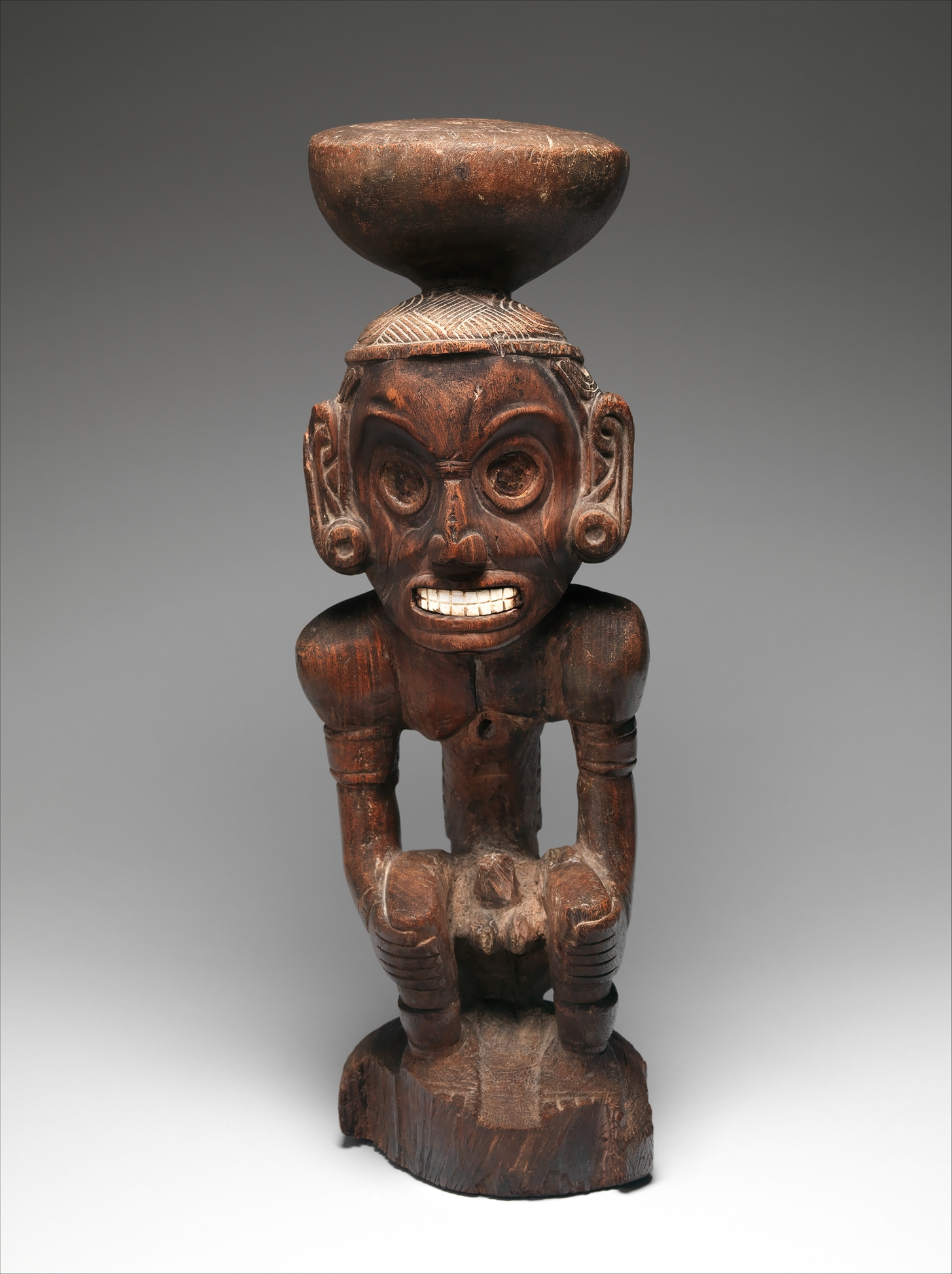 Taíno wooden zemí deity figure, circa 1000 CE, Metropolitan Museum of Art