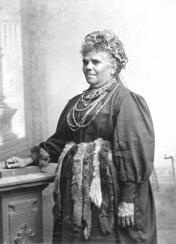 Portrait photograph of Fanny Cochrane Smith, last known speaker of a Tasmanian Aboriginal language