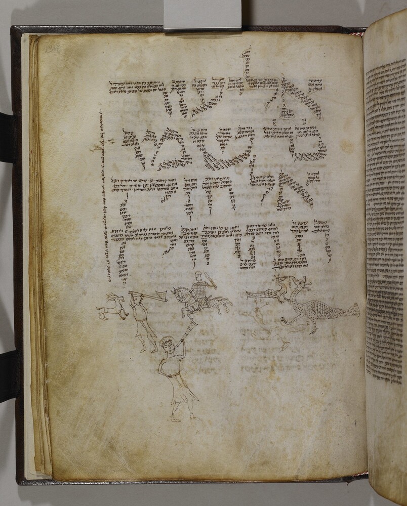 Folio from the Mahzor Vitry, a Hebrew liturgical manuscript produced in France in 1204, Jewish Theological Seminary MS 8092