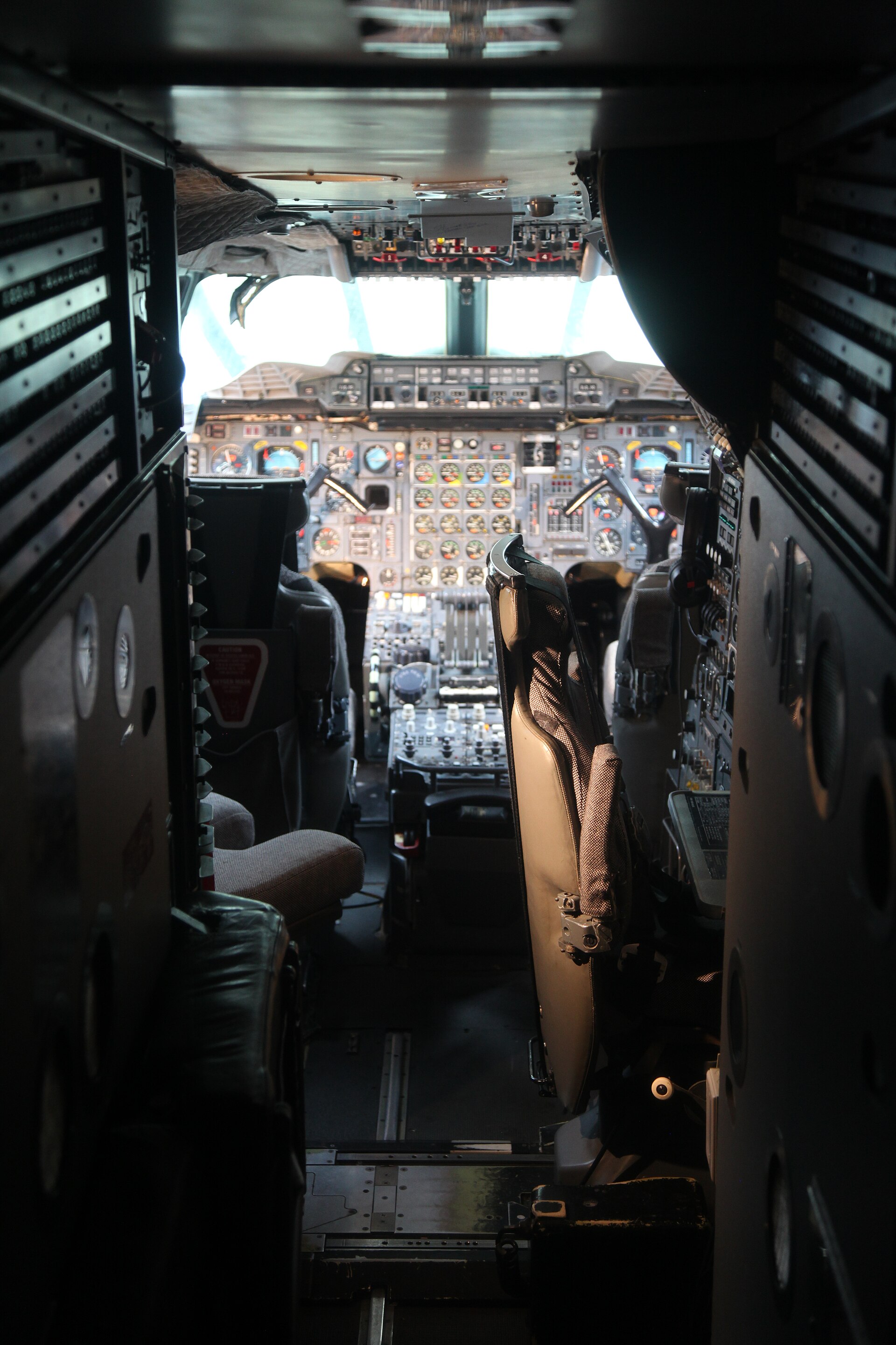 Concorde flight-deck cockpit on display at the Museum of Flight, Seattle