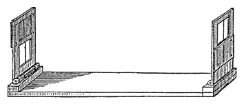 Line-art 'Diopter' from an 1880s German encyclopedia, illustrating the simple two-sight design at the heart of the instrument