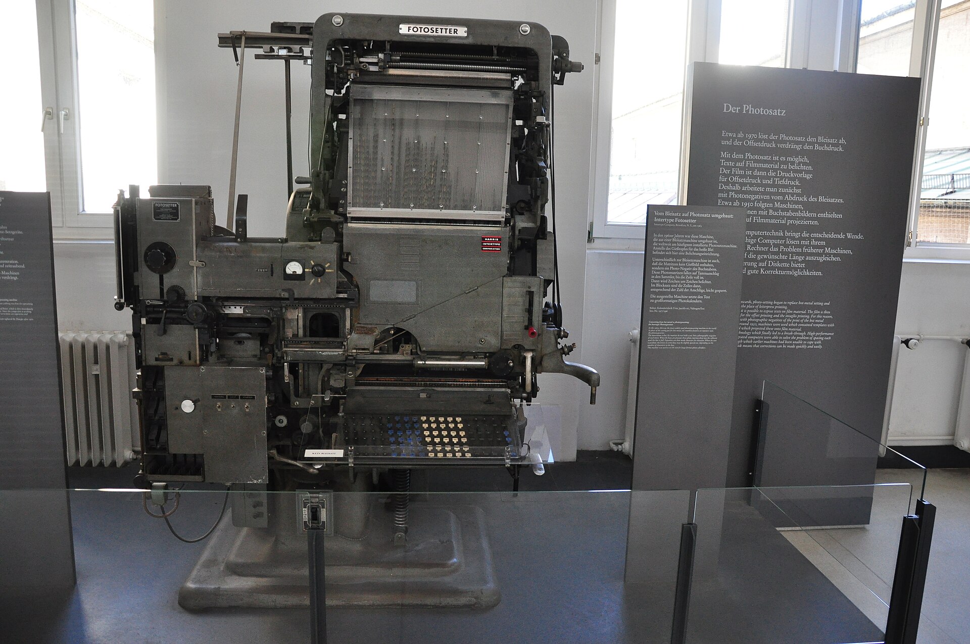 An Intertype Photosetter phototypesetting machine