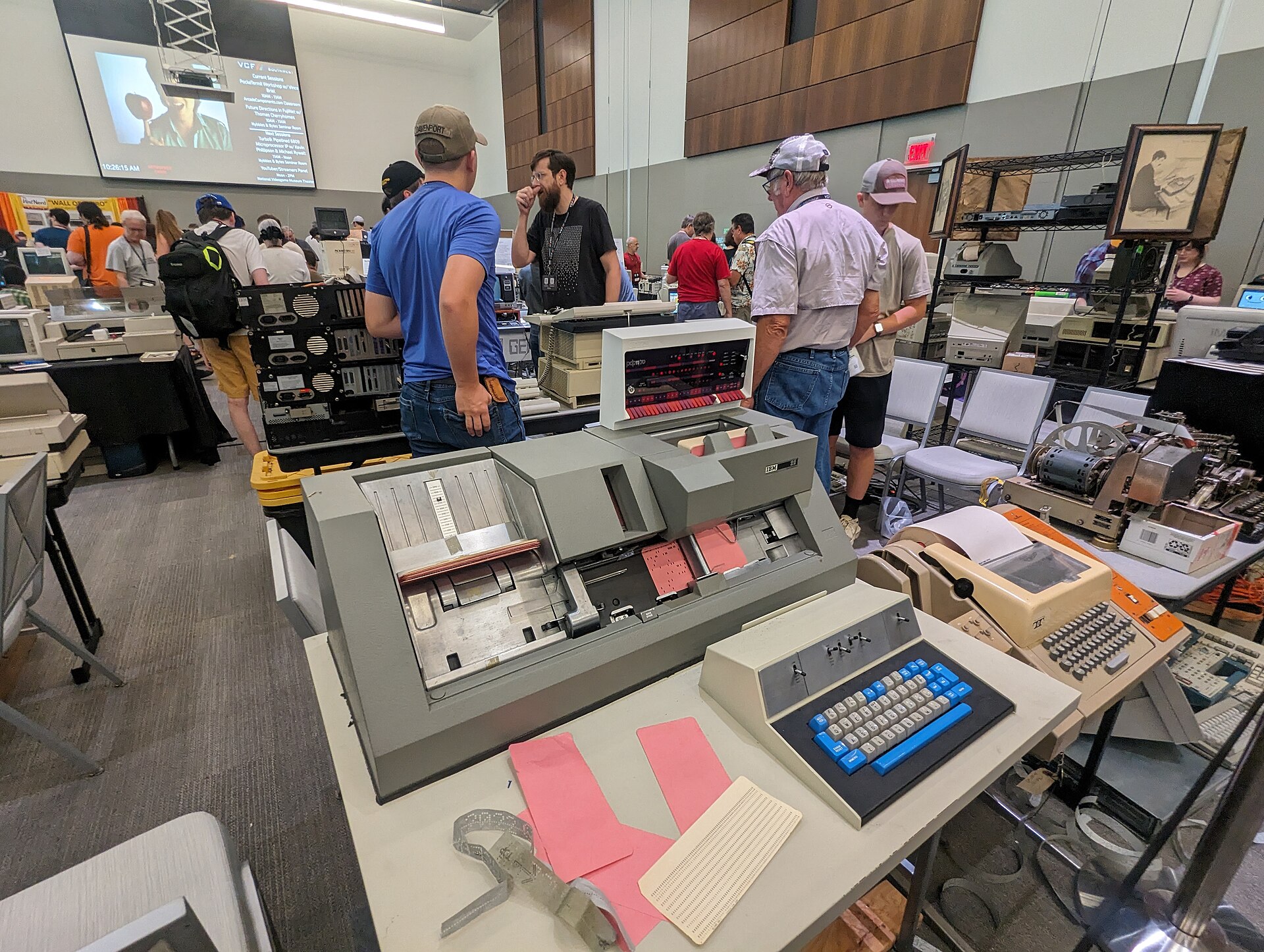 IBM 029 keypunch machine used to create punched cards