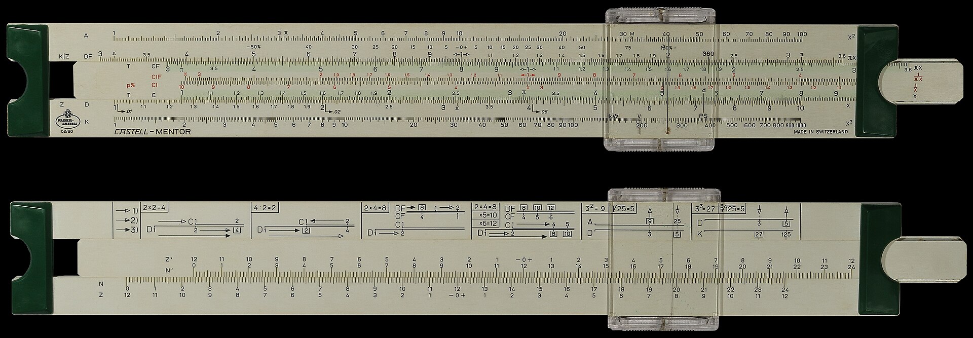 A Faber-Castell Mentor slide rule
