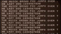 Early BBC Ceefax teletext test page from 1972