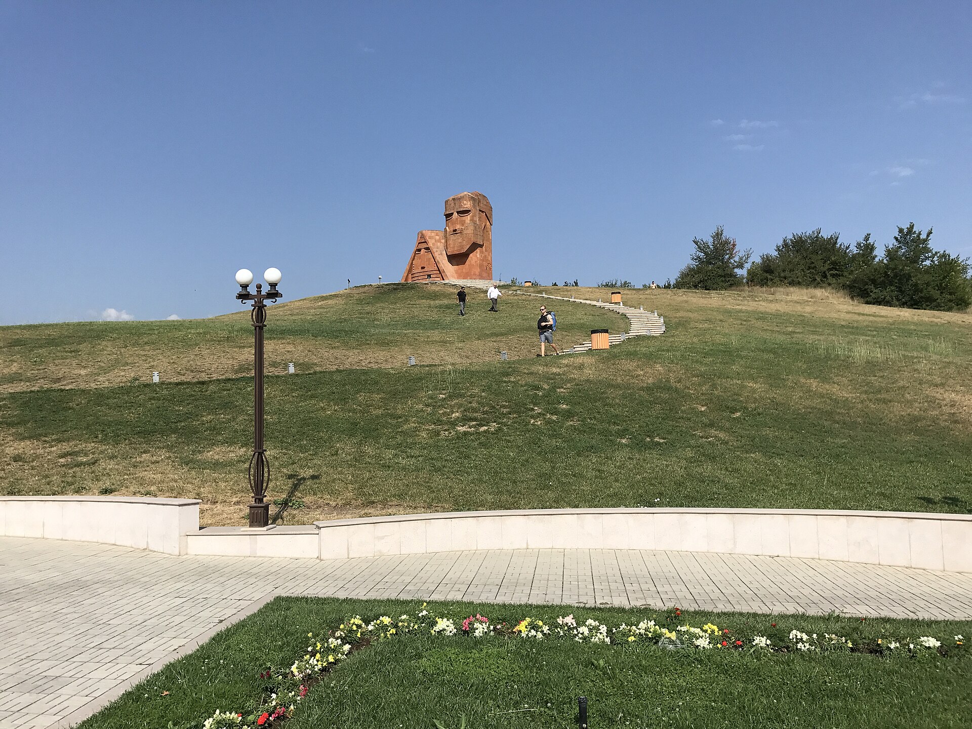 The 'We Are Our Mountains' (Tatik-Papik) monument near Stepanakert
