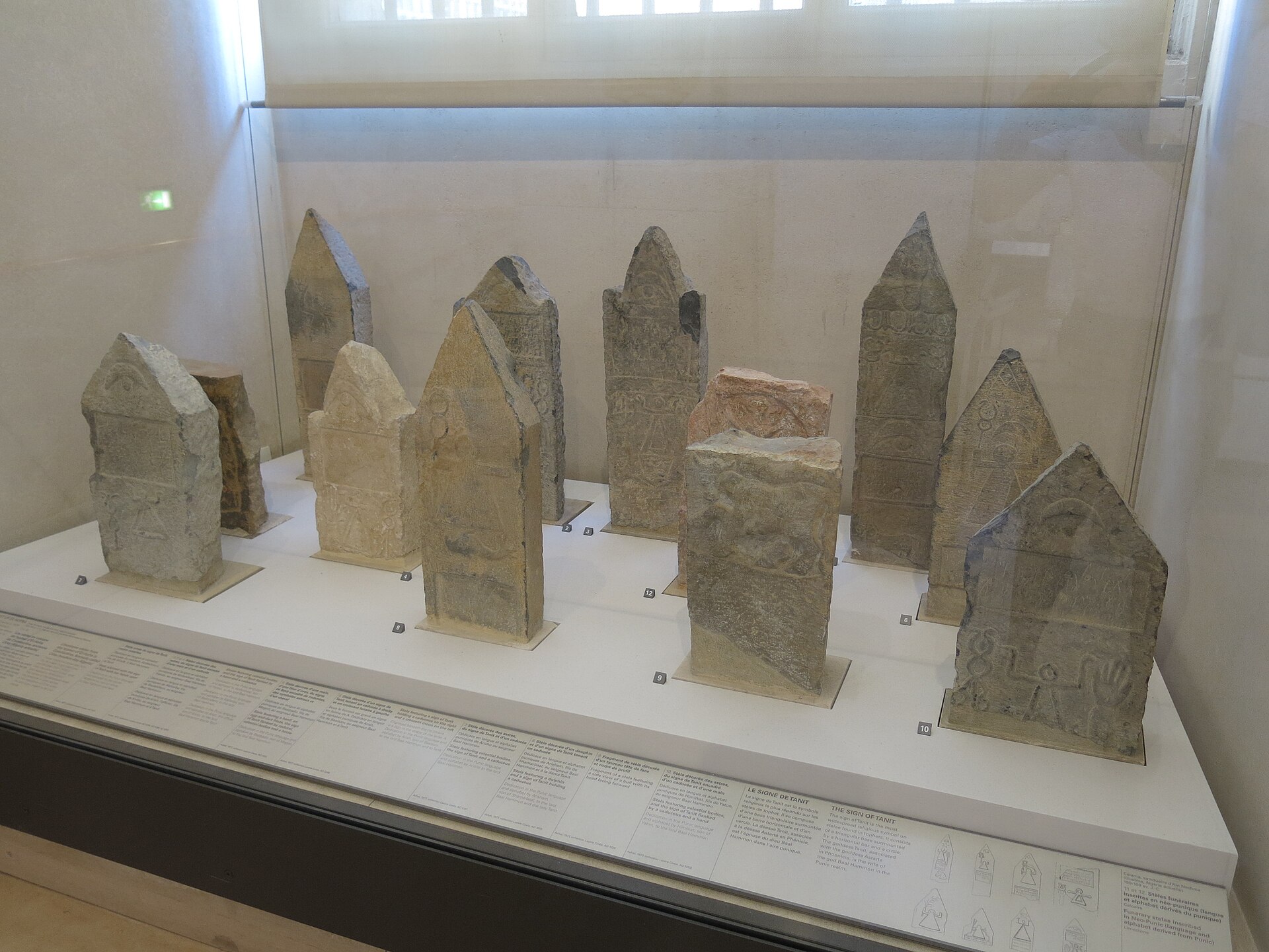 Punic funerary steles from the Carthage Tophet, Louvre