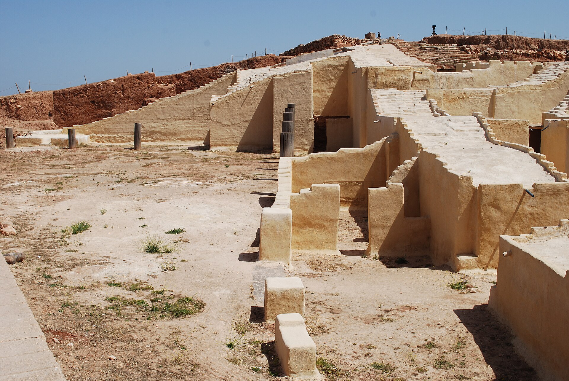 Ruins of Royal Palace G at Tell Mardikh (ancient Ebla), Syria, photographed in 2004 — the building where the royal archive was found