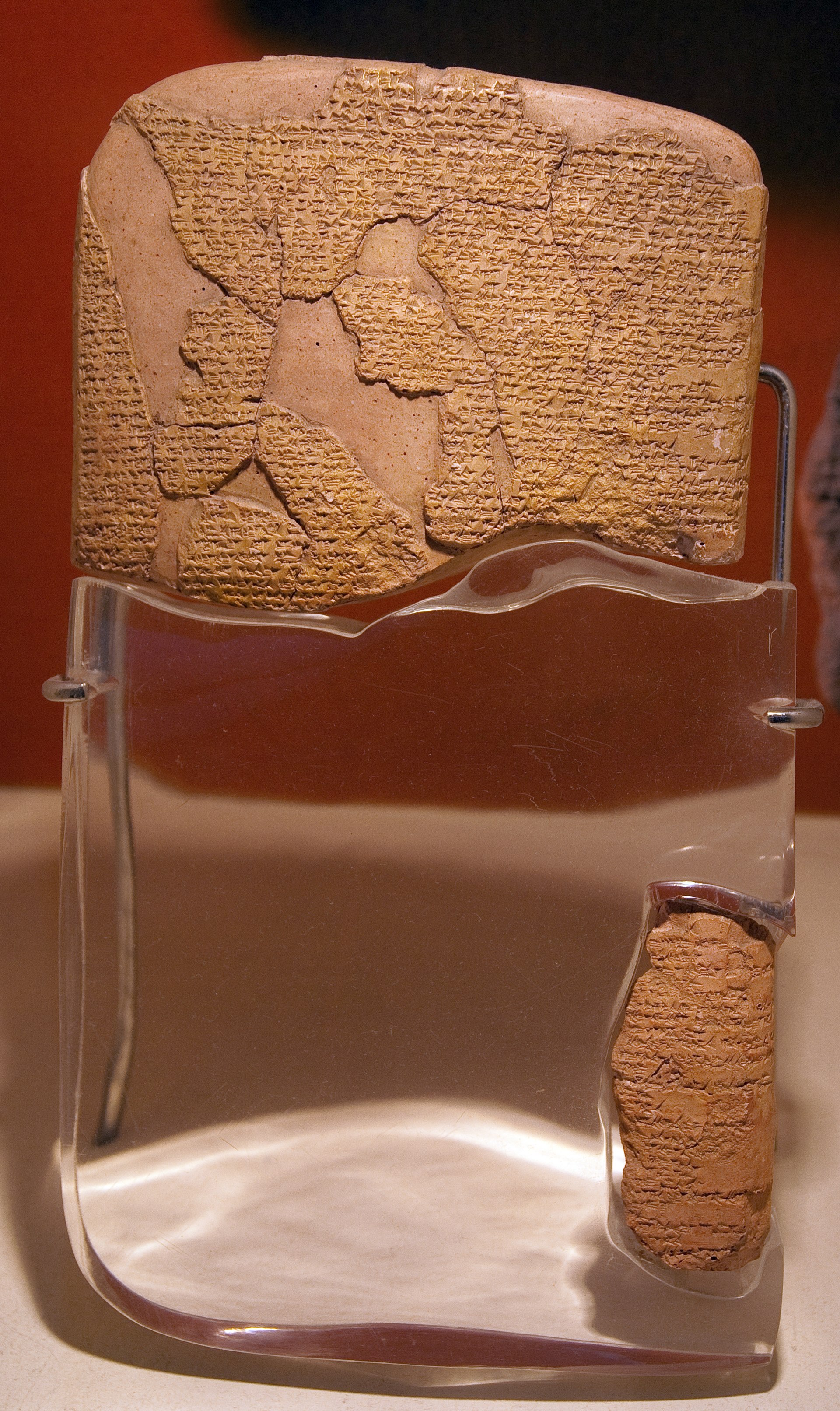 Cuneiform clay tablet of the Treaty of Kadesh from Bogazkoy (Hattusa), Istanbul