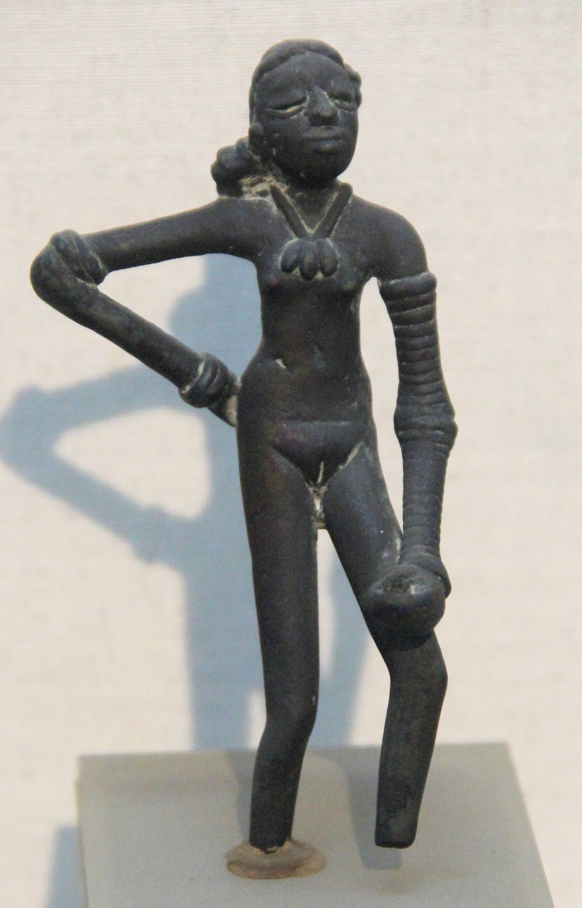 The Dancing Girl bronze figurine from Mohenjo-daro