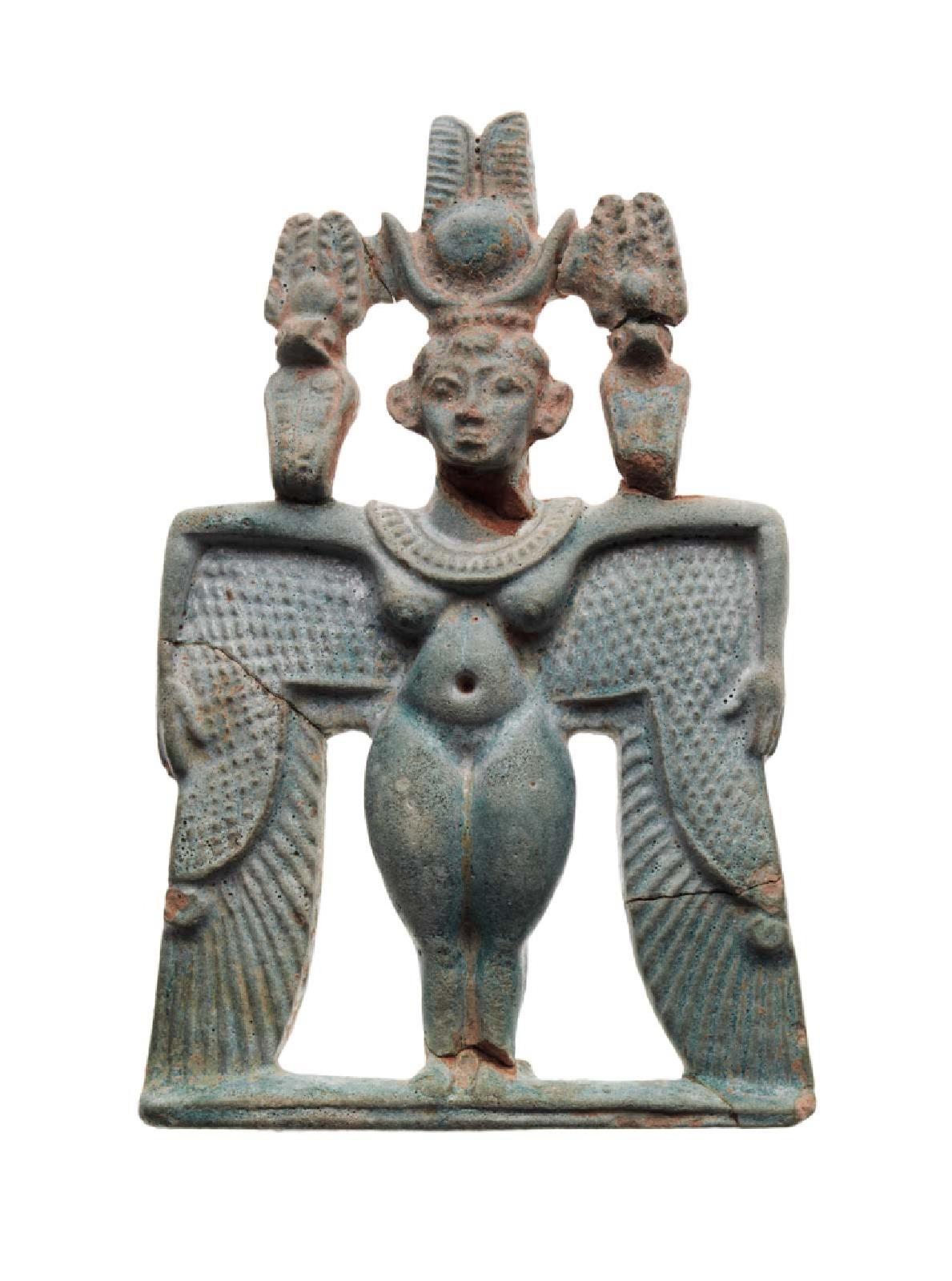 Kushite gold pectoral of a winged goddess from Meroe, Sudan