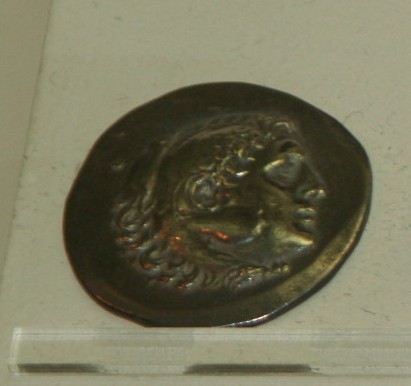 Silver tetradrachm coin of Alexander III of Macedon