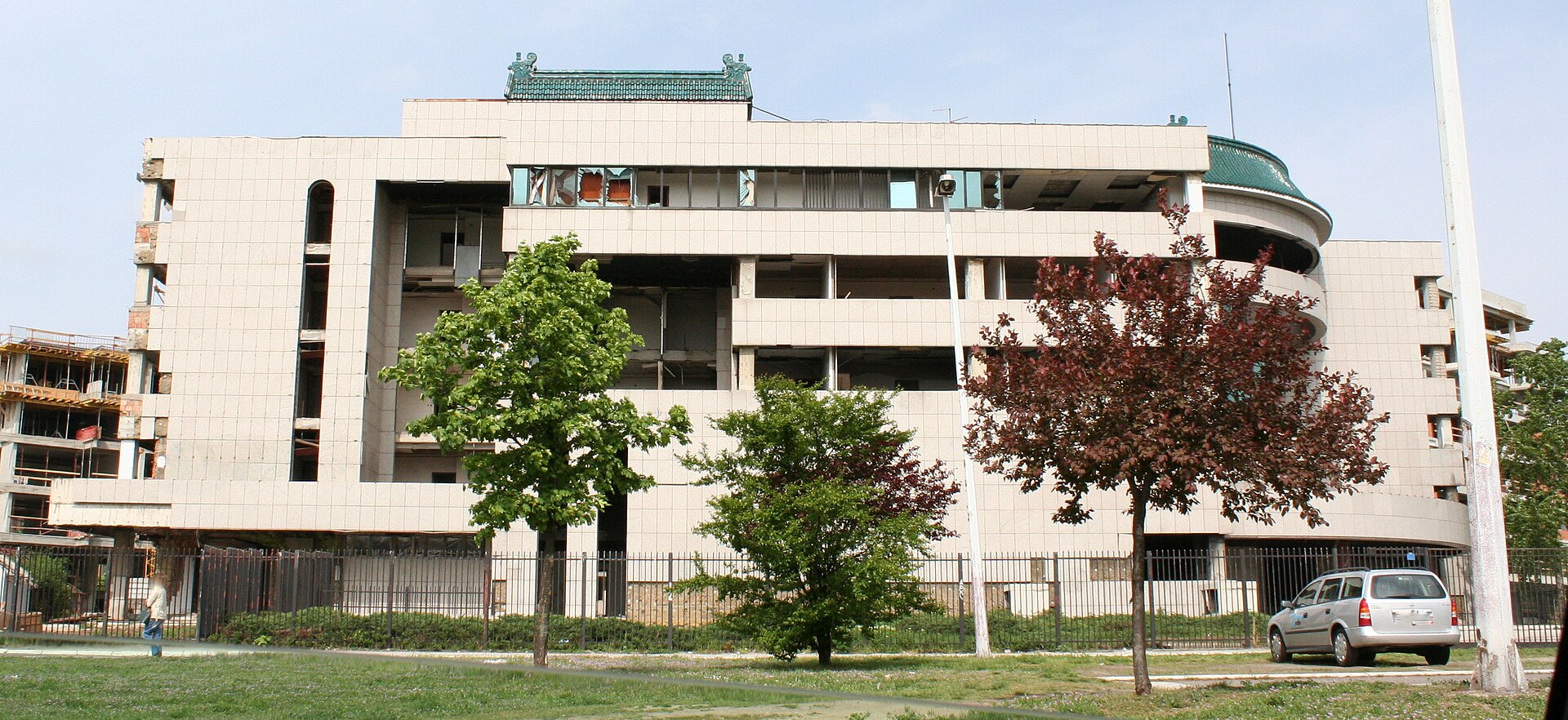 Damage to the Chinese embassy in Belgrade after the 1999 NATO bombing of Yugoslavia