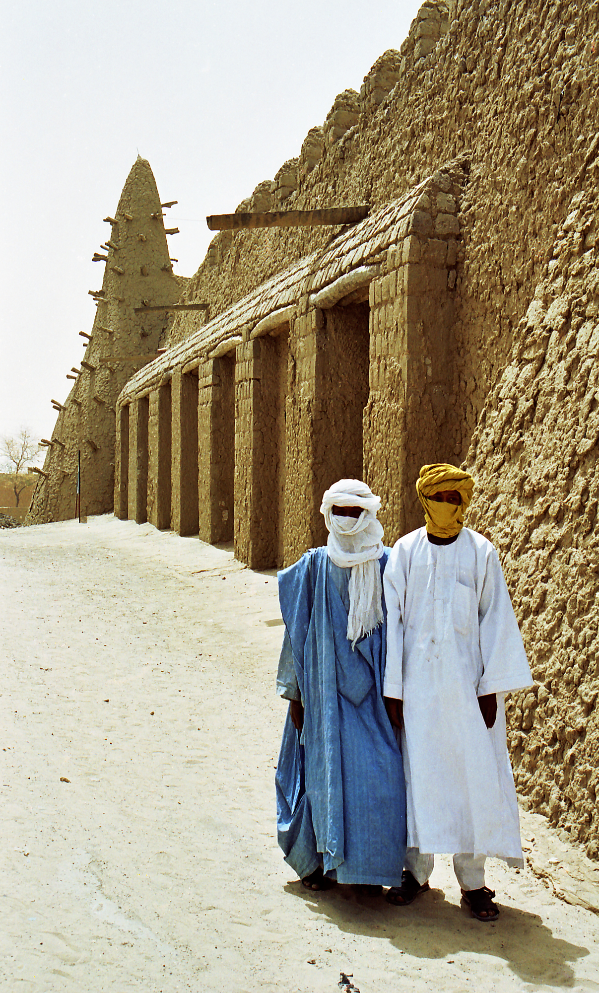 The mud-brick Djinguereber Mosque in Timbuktu, a centre of learning under the Songhai Empire